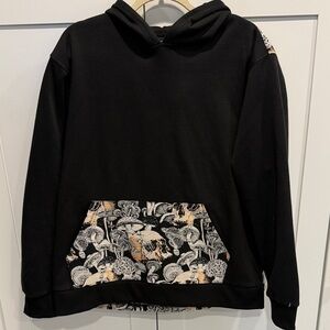 Black Patterned Men's Sweater